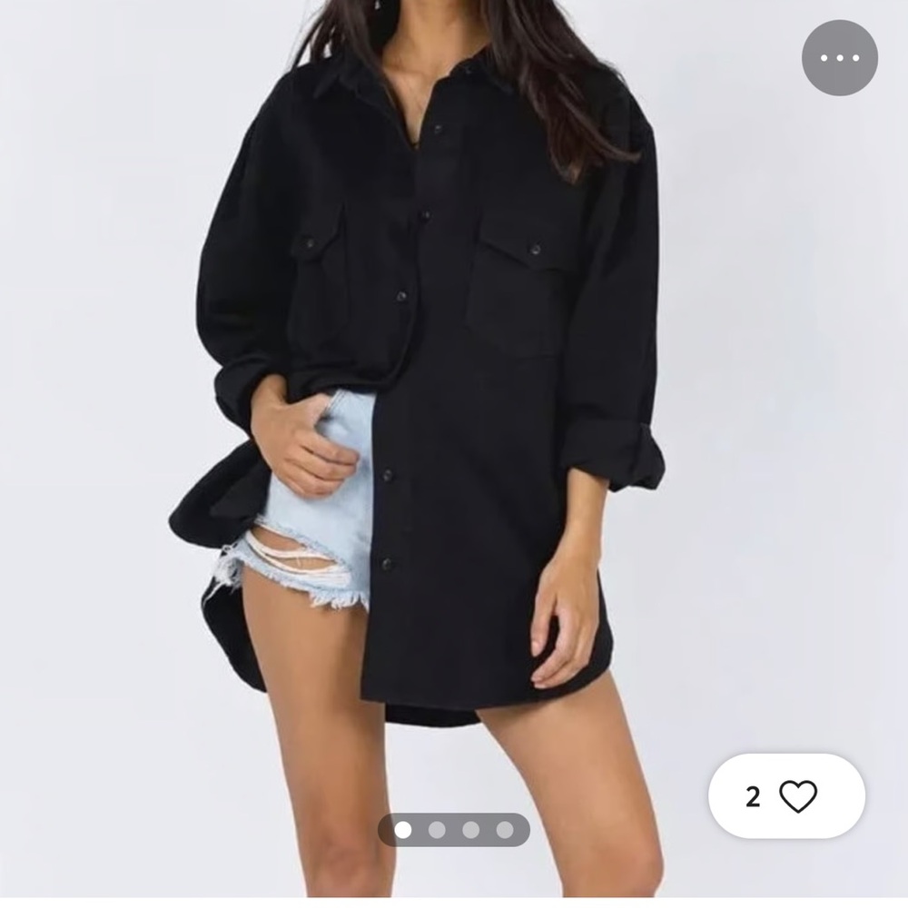 Princess Polly Black Button Down
